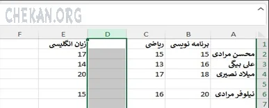 آموزش حذف سلول،سطر و ستون از اکسل آموزش حذف سلول،سطر و ستون از اکسل - Delete Sells in excel-Delte Rows in excel-Delete columns in excel