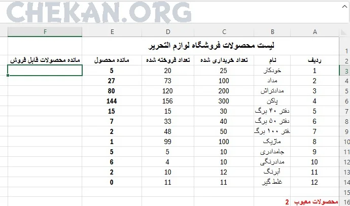 Absolute References in excel-آموزش آدرس دهی مطلق در اکسل- آموزش اکسل