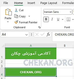 Format Painter in Excel-Copy cell style in Excel-Format Painter در اکسل-کپی استایل سلول ها در اکسل