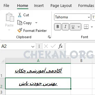 Format Painter in Excel-Copy cell style in Excel-Format Painter در اکسل-کپی استایل سلول ها در اکسل