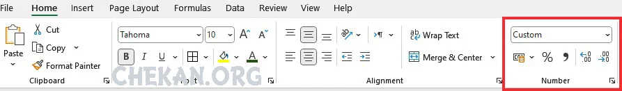 Format Number In Excel- فرمت داده ها در اکسل -دسترسی به فرمت داده ها د اکسل